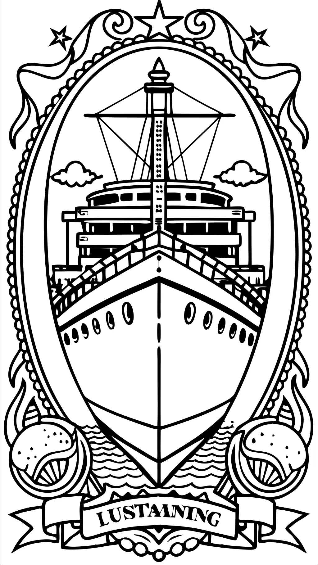 britannic coloring pages